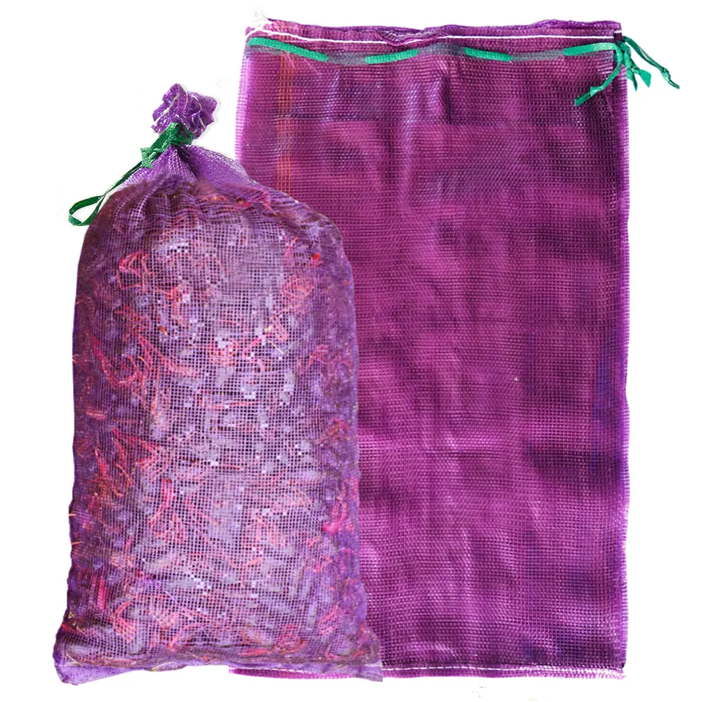 1 Bushel (50 lb) Purple Crawfish Mesh Bag - 21" x 35" Pack of 300