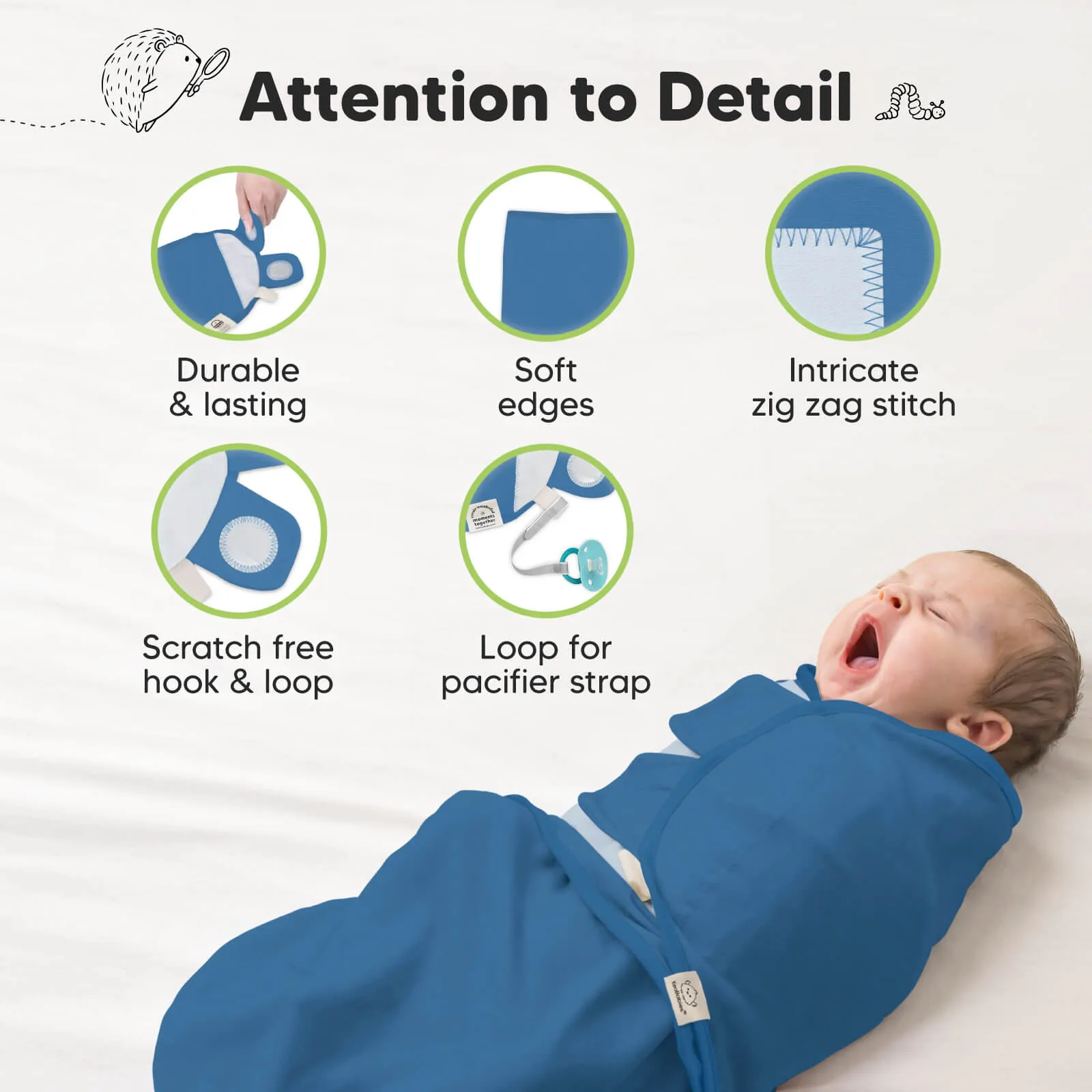 3-Pack Soothe Swaddle Wraps (Frost)