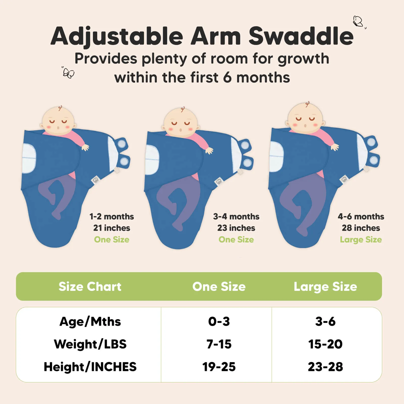 3-Pack Soothe Swaddle Wraps (Frost)