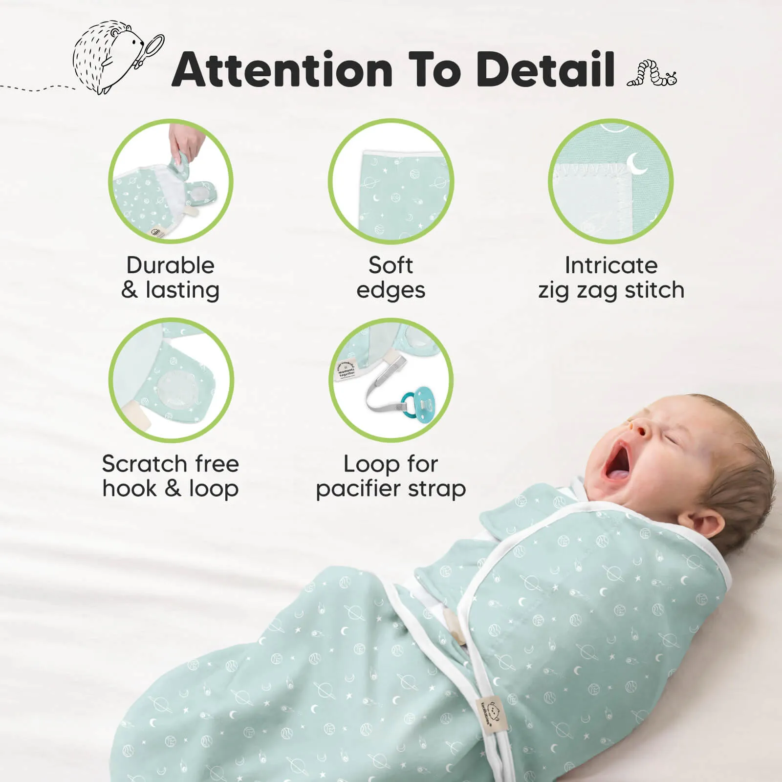 3-Pack Soothe Swaddle Wraps (Galaxy)