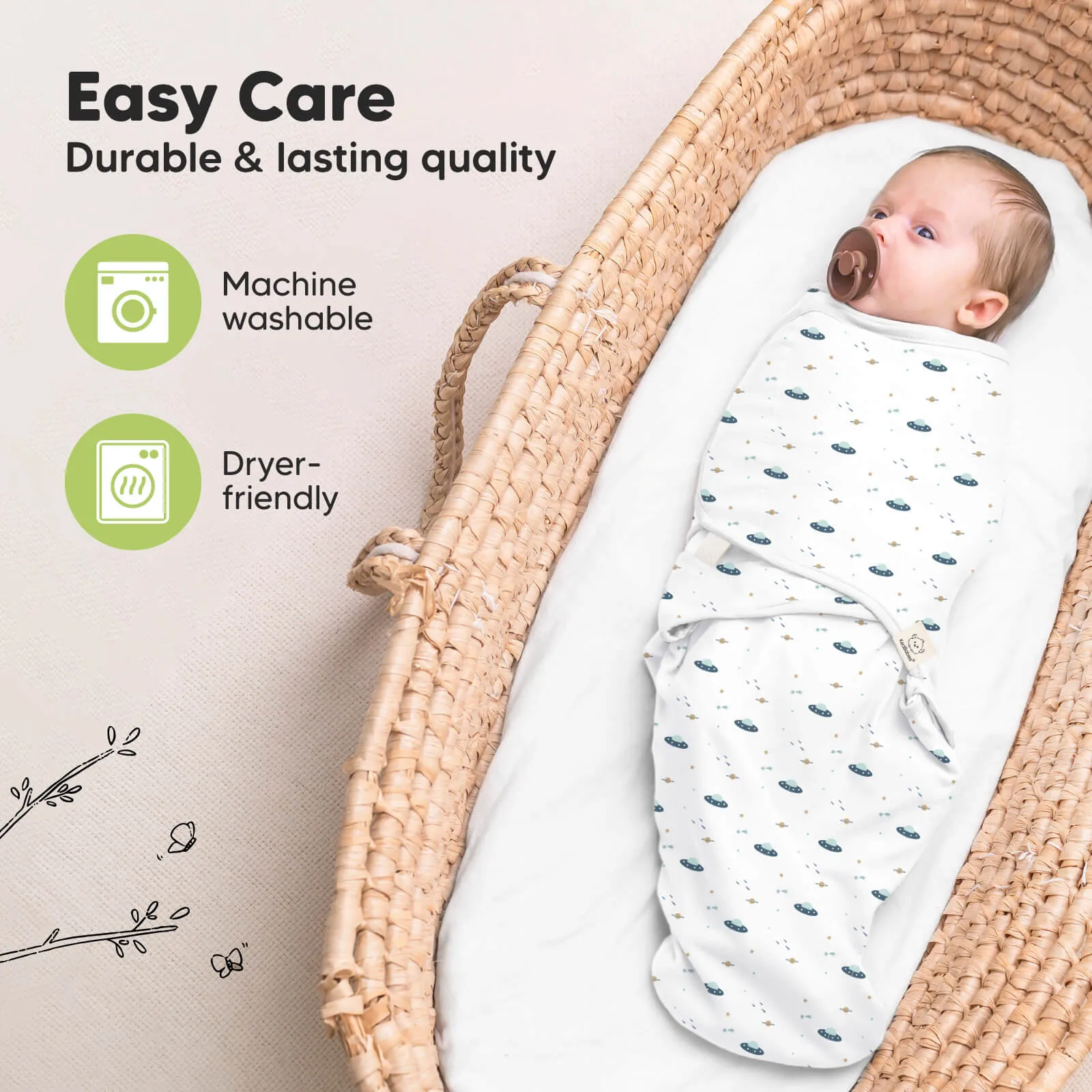 3-Pack Soothe Swaddle Wraps (Galaxy)