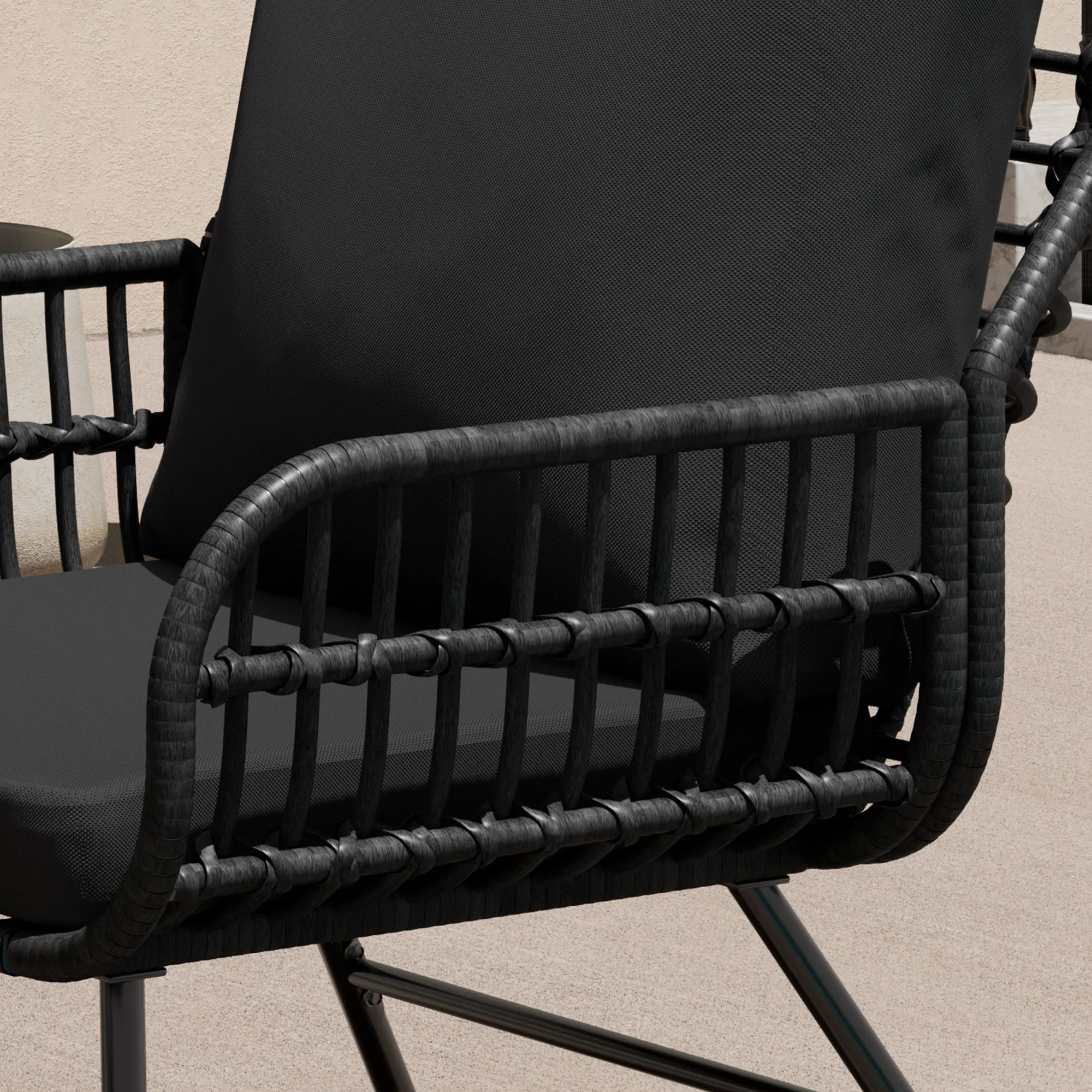 4-Piece Rattan Patio Furniture Set