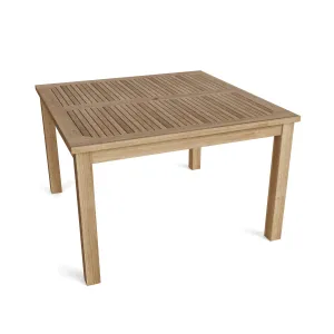 47" Windsor Square Small Slat Dining Table, Seats 4, 29 H x 47 W x 47 L, Delivered Free, Arrives in 5-9 Working Days For Easy Assembly.