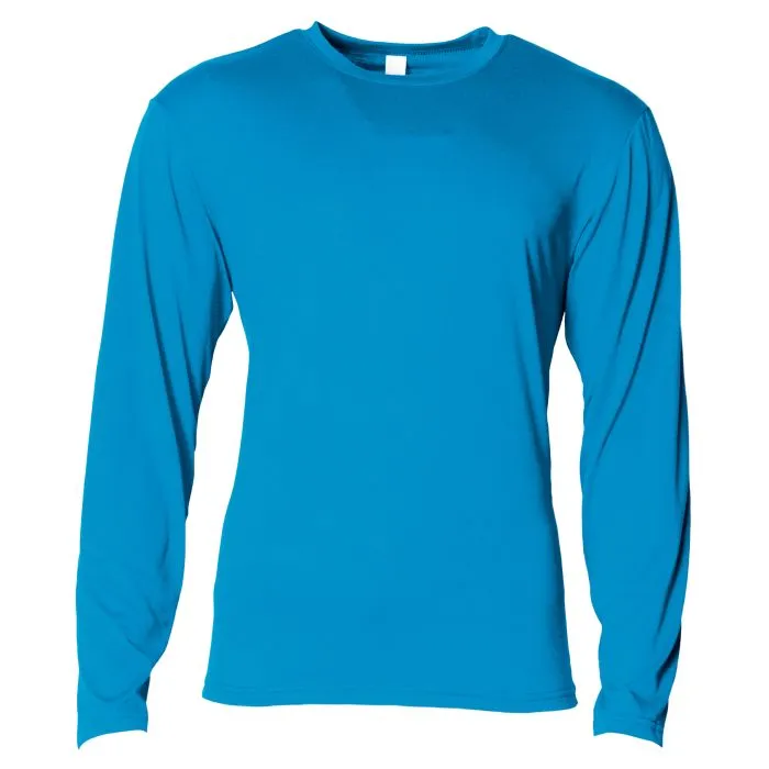 A4 Mens Softek Long Sleeve Tee