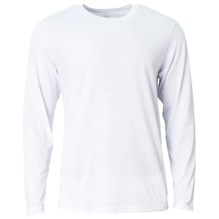 A4 Mens Softek Long Sleeve Tee