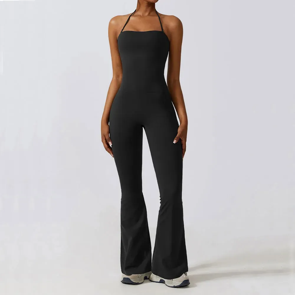 A&A Versatile Yoga Flared Pants Jumpsuit