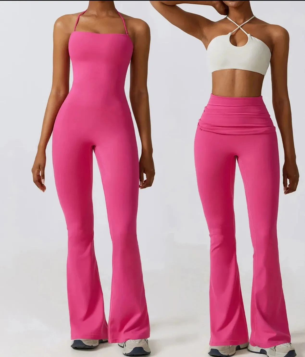 A&A Versatile Yoga Flared Pants Jumpsuit