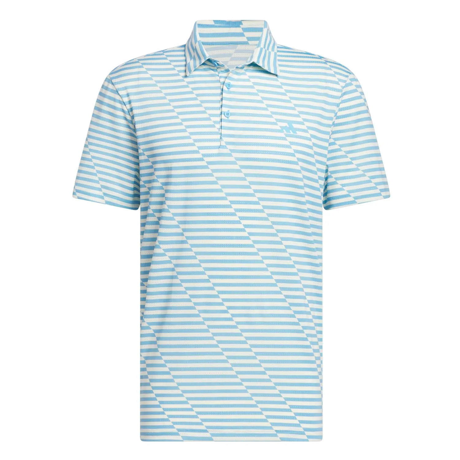 adidas Golf Ultimate365 Mesh Print Shirt - Semi Blue Burst/Ivory