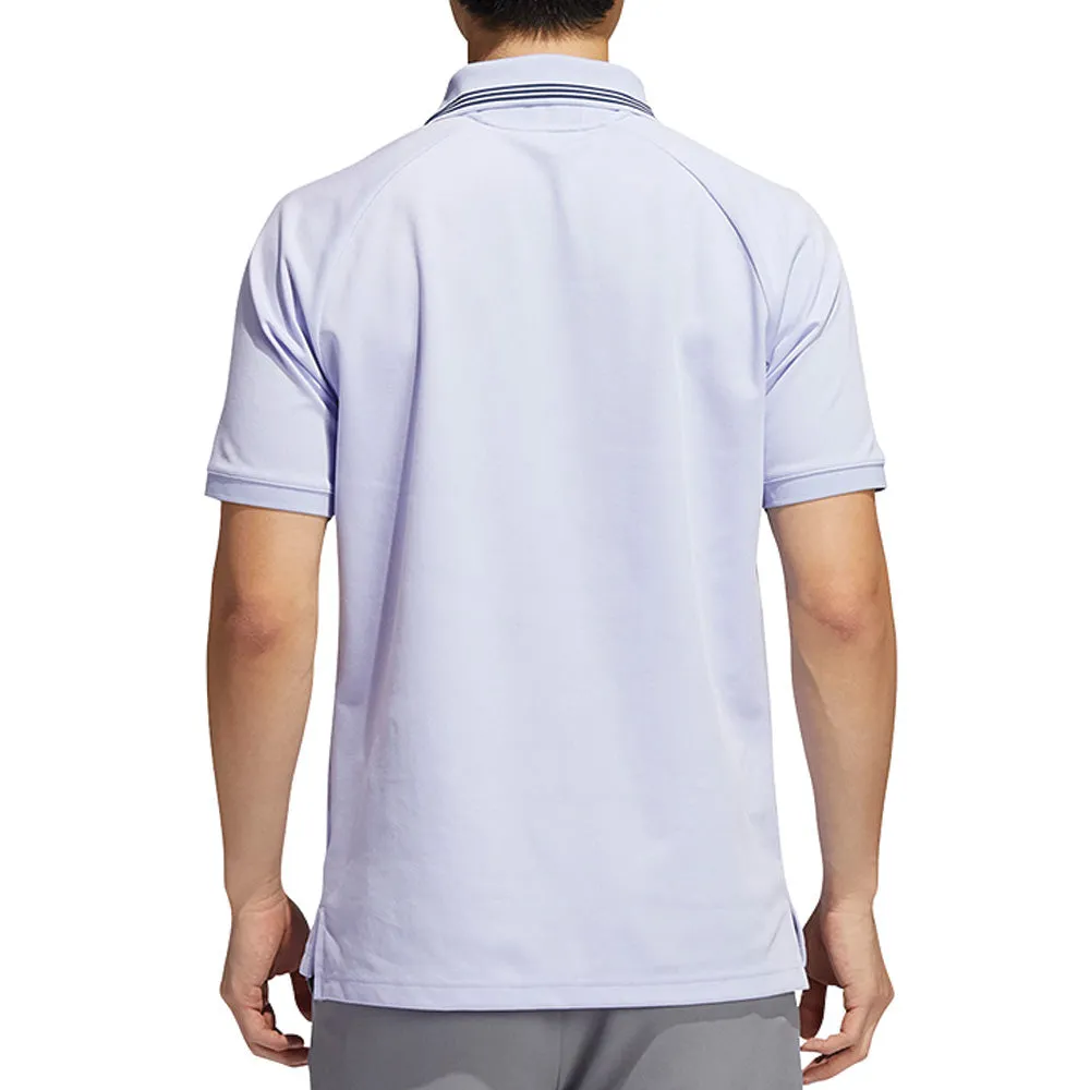 adidas Mens Go-To Pique Polo Shirt - Violet Tone/Crew Navy