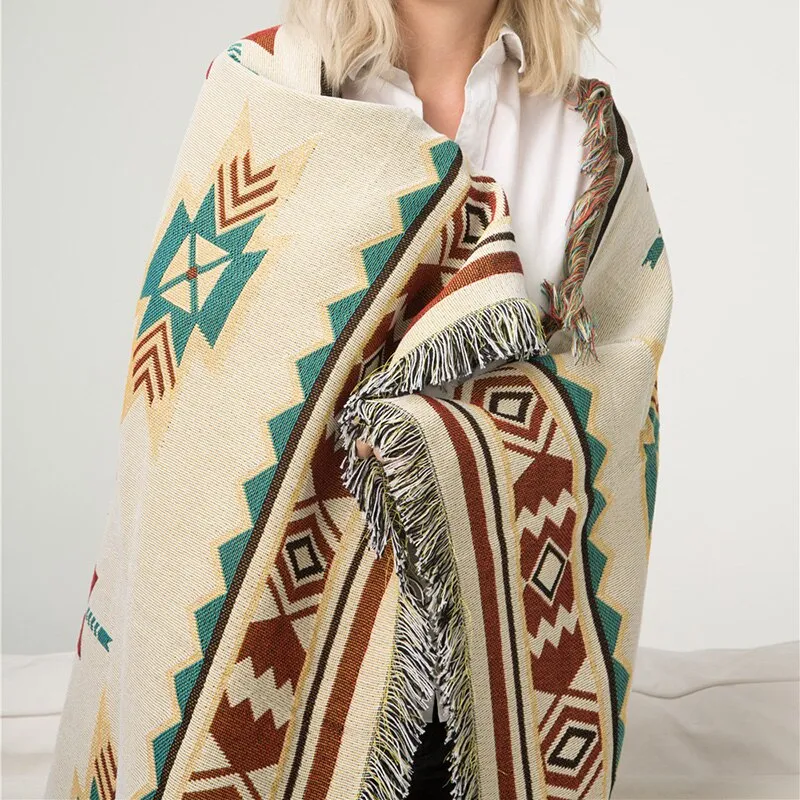 Aztec Blankets 4 Styles 5 Sizes You Choose Sofa Cover Camping Festivals Picnic Blanket Table Cloth Yoga Mat Pet Bed Beach Towel Boho Decor And So Many Other Uses!