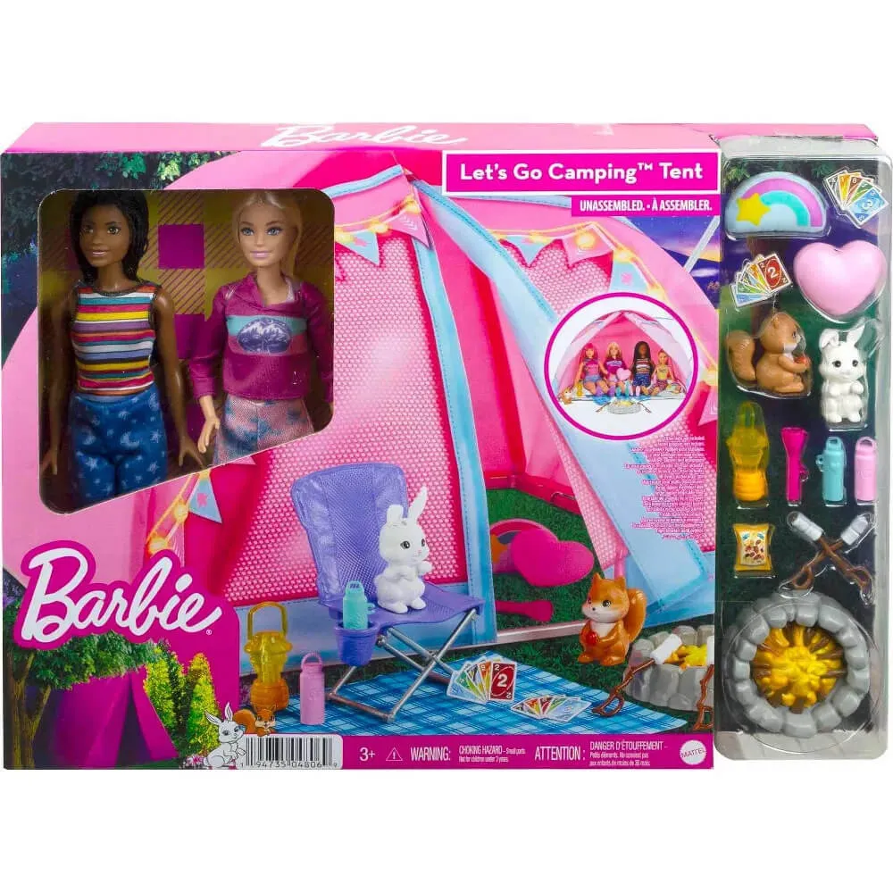 Barbie Let's Go Camping Tent Playset