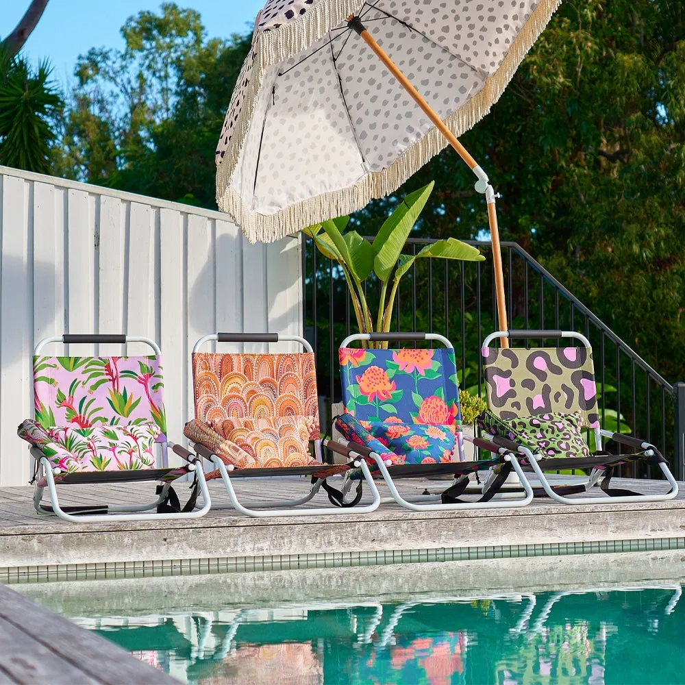 Beach Chair - Bright Waratah