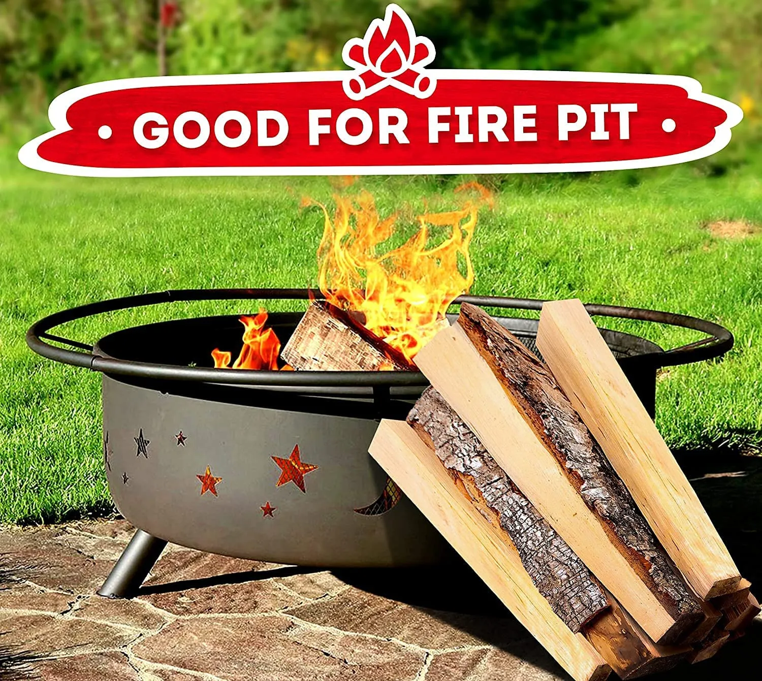 Birch Firewood 15-20 Lbs - Split Seasoned Fire Wood For Fireplace And Campfire - Natural