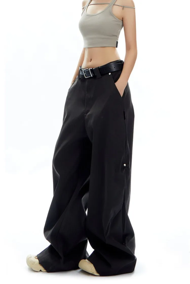 Casual Loose Versatile Wide-leg Mopping Pants APE0318