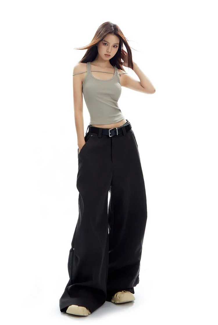 Casual Loose Versatile Wide-leg Mopping Pants APE0318