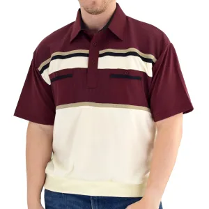 Classics By Palmland Knit Banded Bottom Shirt - 6010-120 Burgundy