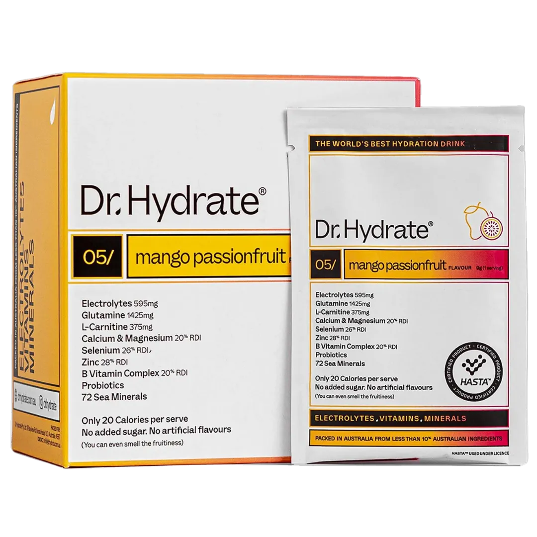 Dr. Hydrate - All-In-One Drink Sachet Box - Mango Passionfruit