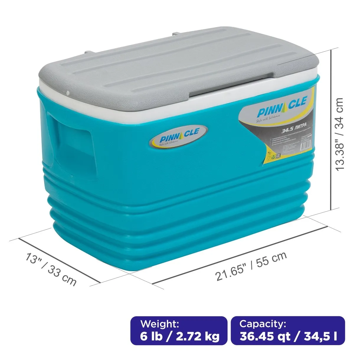 Eskimo Blue Ice Chests Outdoor Set | 37 qt & 12 qt | Camping Ice Coolers | CLEARANCE