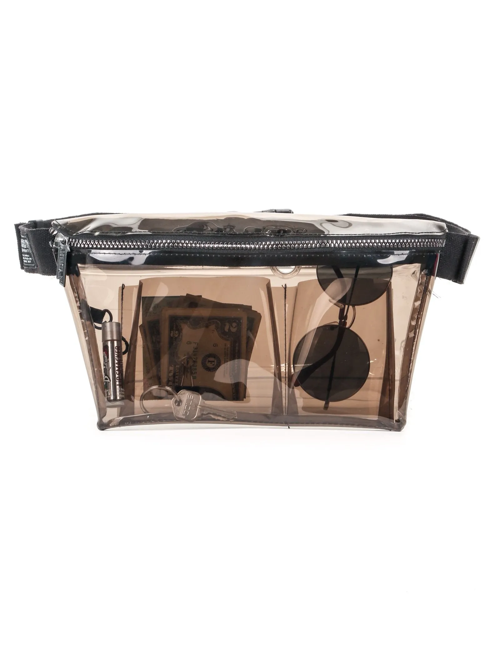 Fanny Pack | XL Plus-Size |TRANSPARENT CRYSTAL Smoke