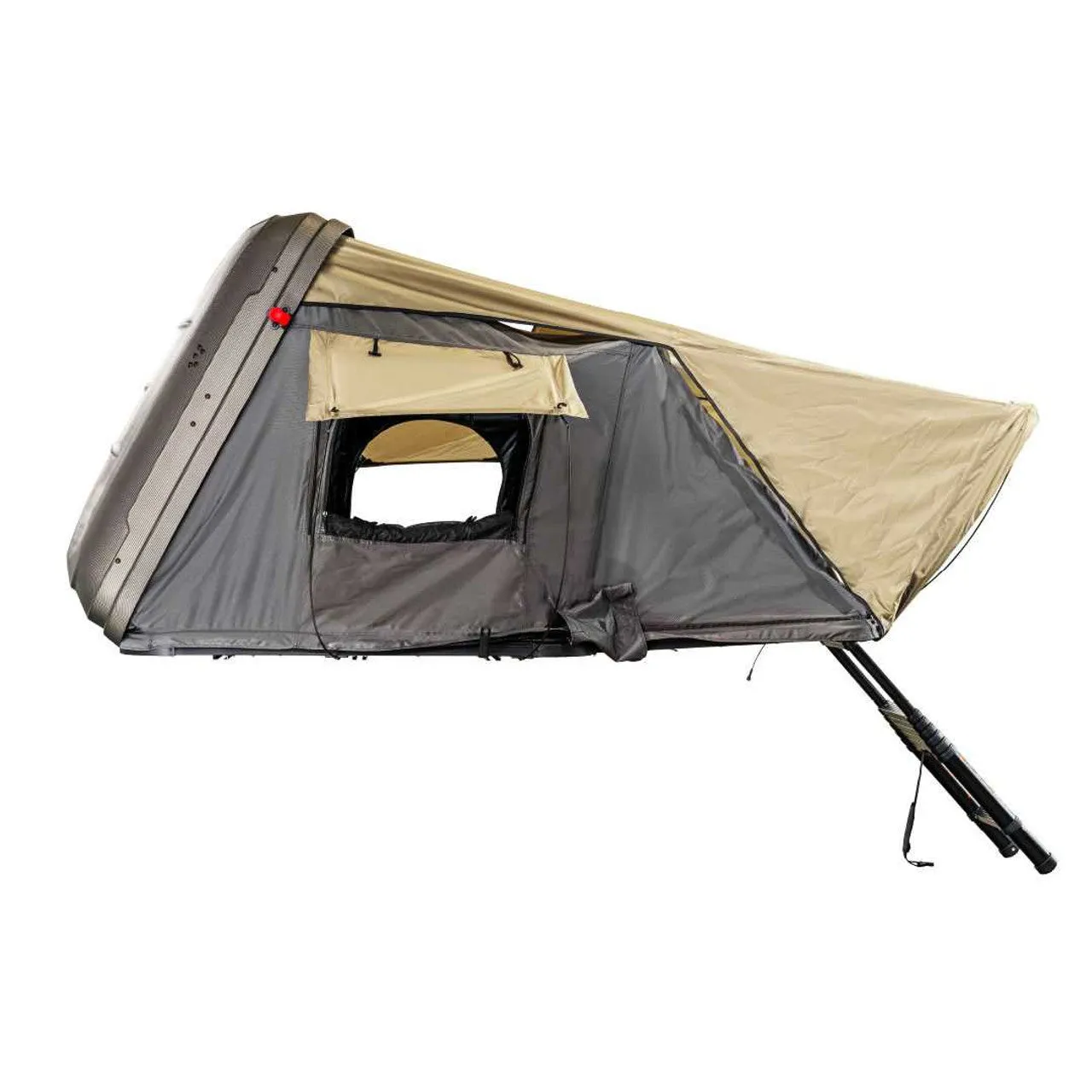 HD Bundu Hard Shell Roof Top Tent-Grey Body & Green Rainfly