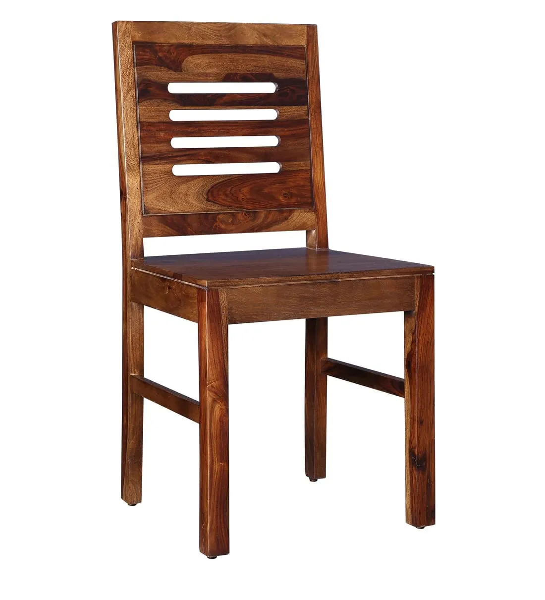 JODHPUR CITY FURNITURE Sheesham Wood Dining Chairs Set of 4 Wooden Chairs for Living Room Home Office Desk Dining Table (Teak Finish)