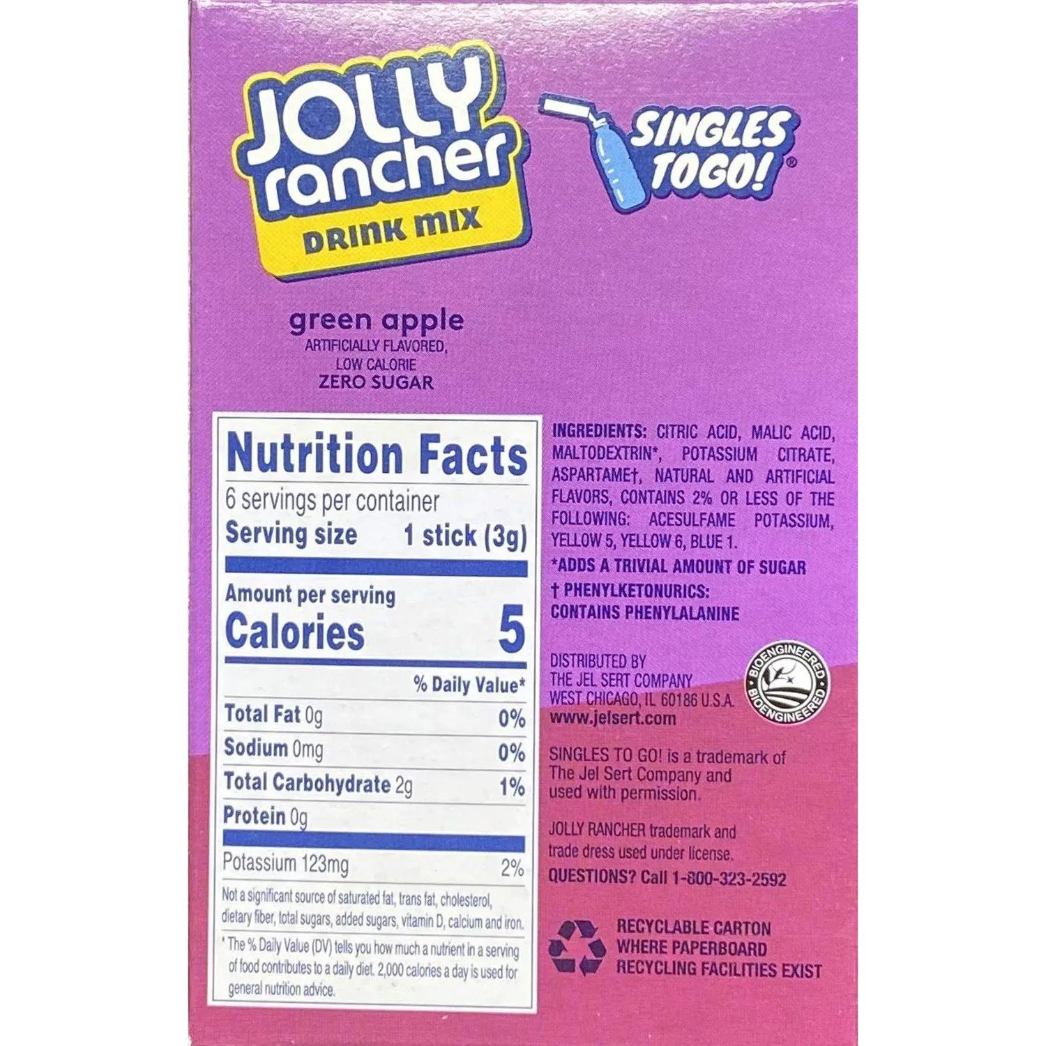 Jolly Rancher Singles to Go Drink Mix