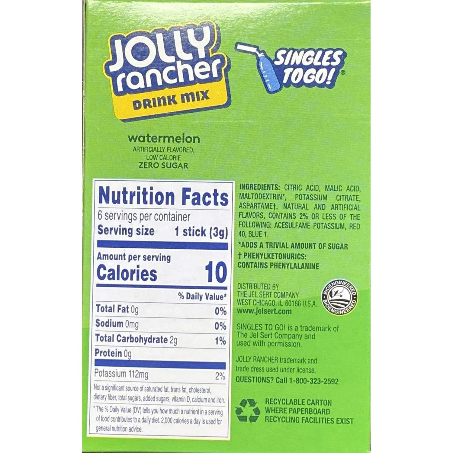 Jolly Rancher Singles to Go Drink Mix