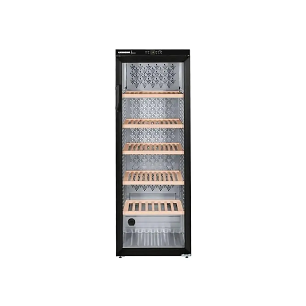 Liebherr WKB4212 Vinothek 402 Litre Wine Storage Cabinet, 200 Bordeaux Bottles, 60cm Wide - Black - Insulated Glass