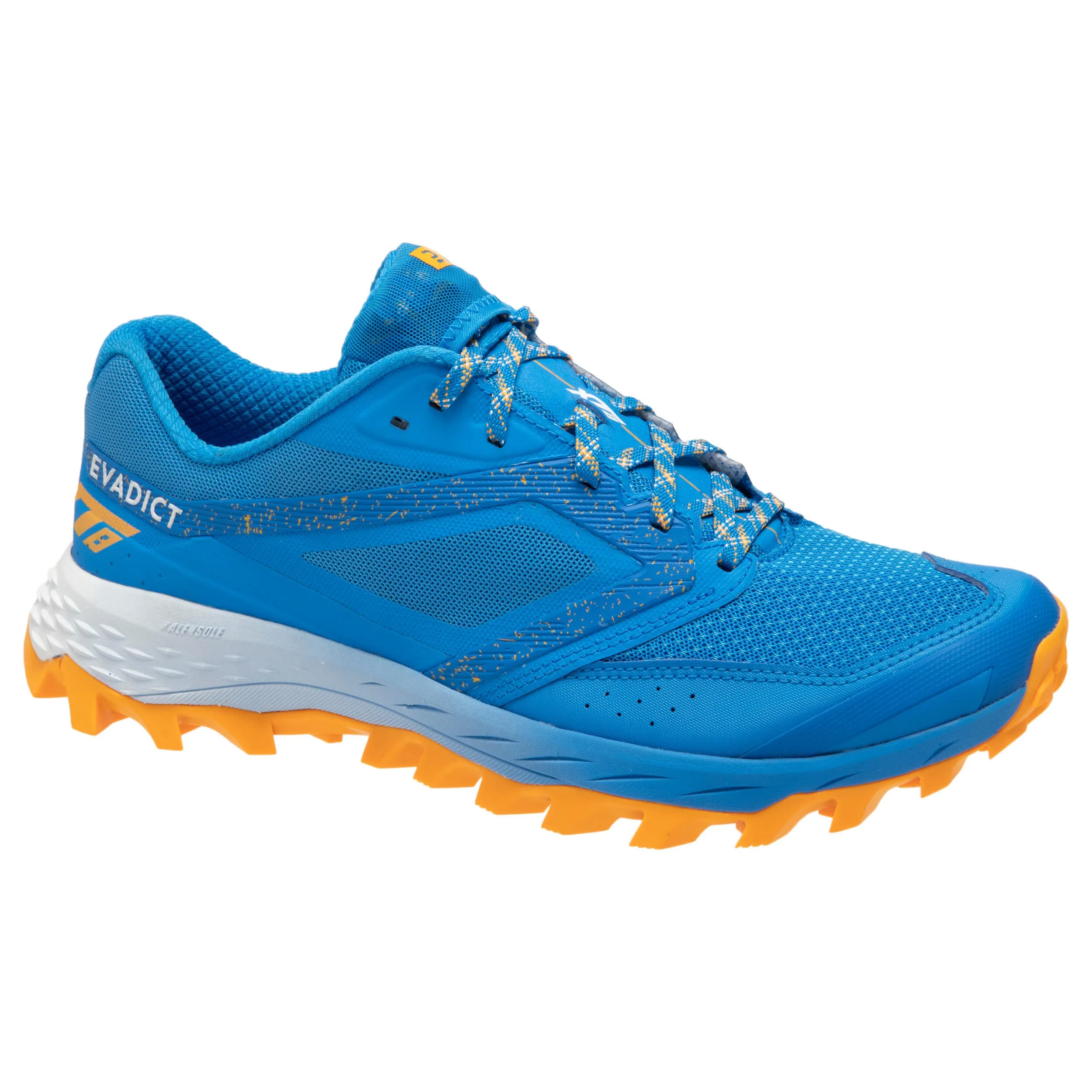 Optimized Title: Mens EVADICT Trail XT8 Sneakers - Pacific Blue/Orange Outdoor Running Shoes