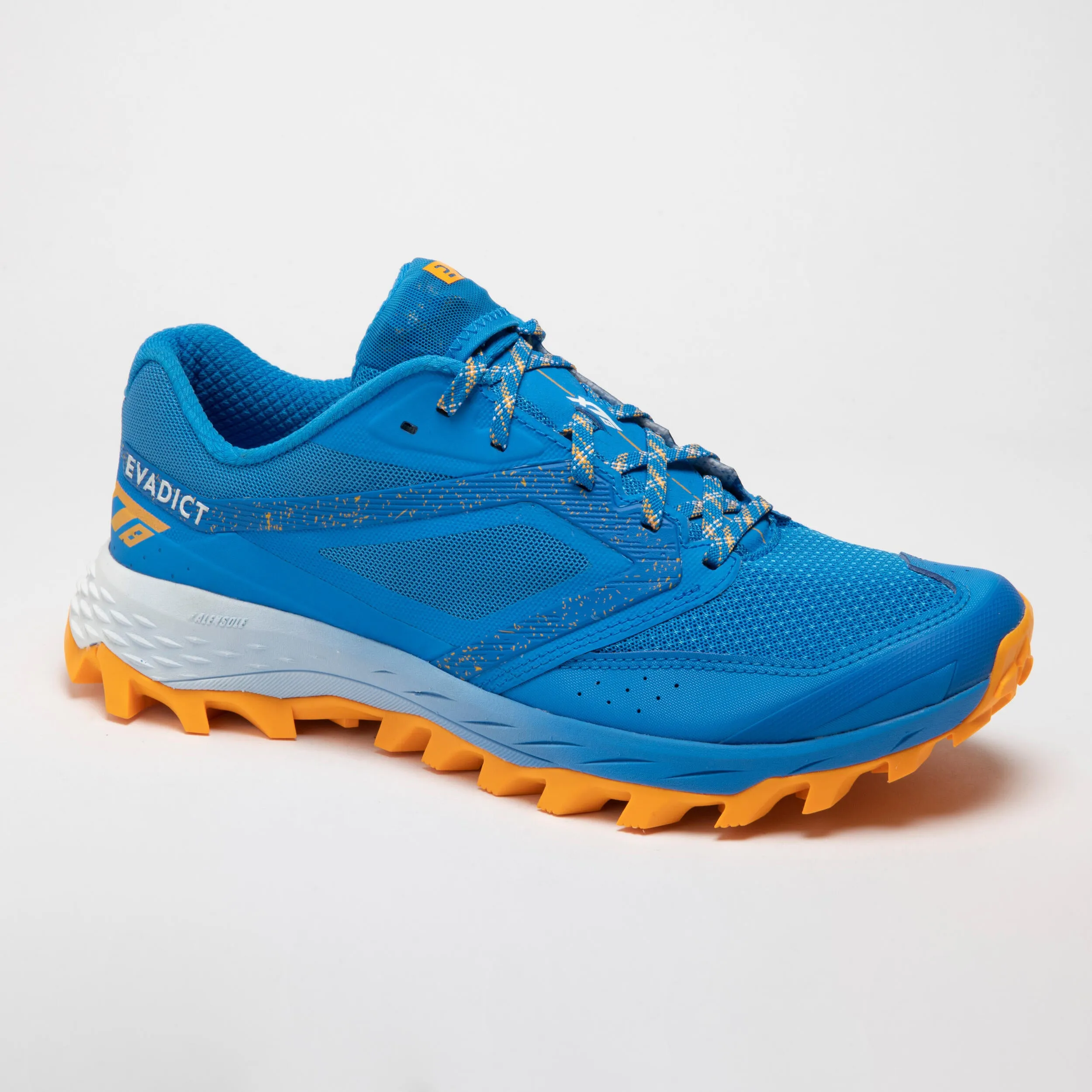 Optimized Title: Mens EVADICT Trail XT8 Sneakers - Pacific Blue/Orange Outdoor Running Shoes