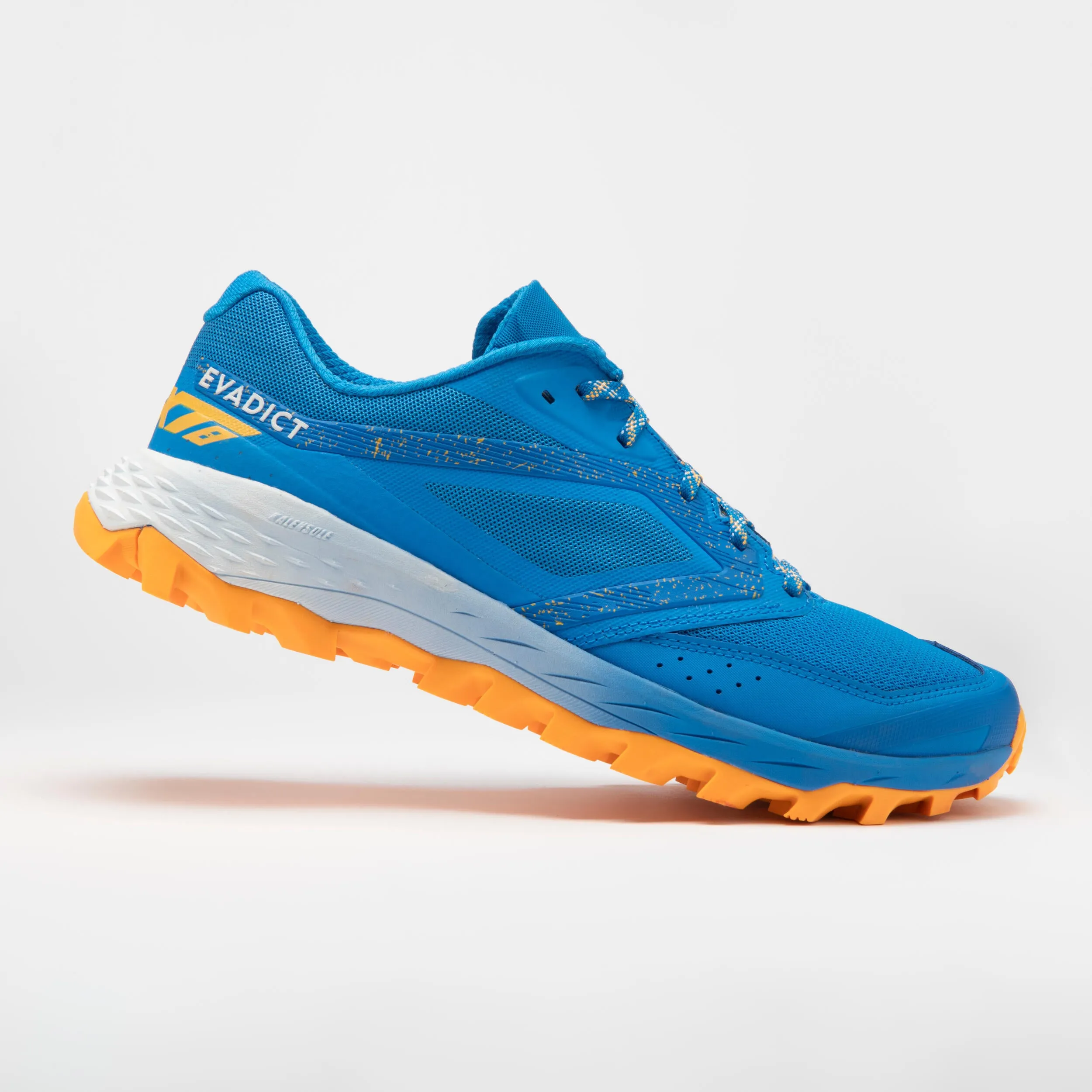 Optimized Title: Mens EVADICT Trail XT8 Sneakers - Pacific Blue/Orange Outdoor Running Shoes