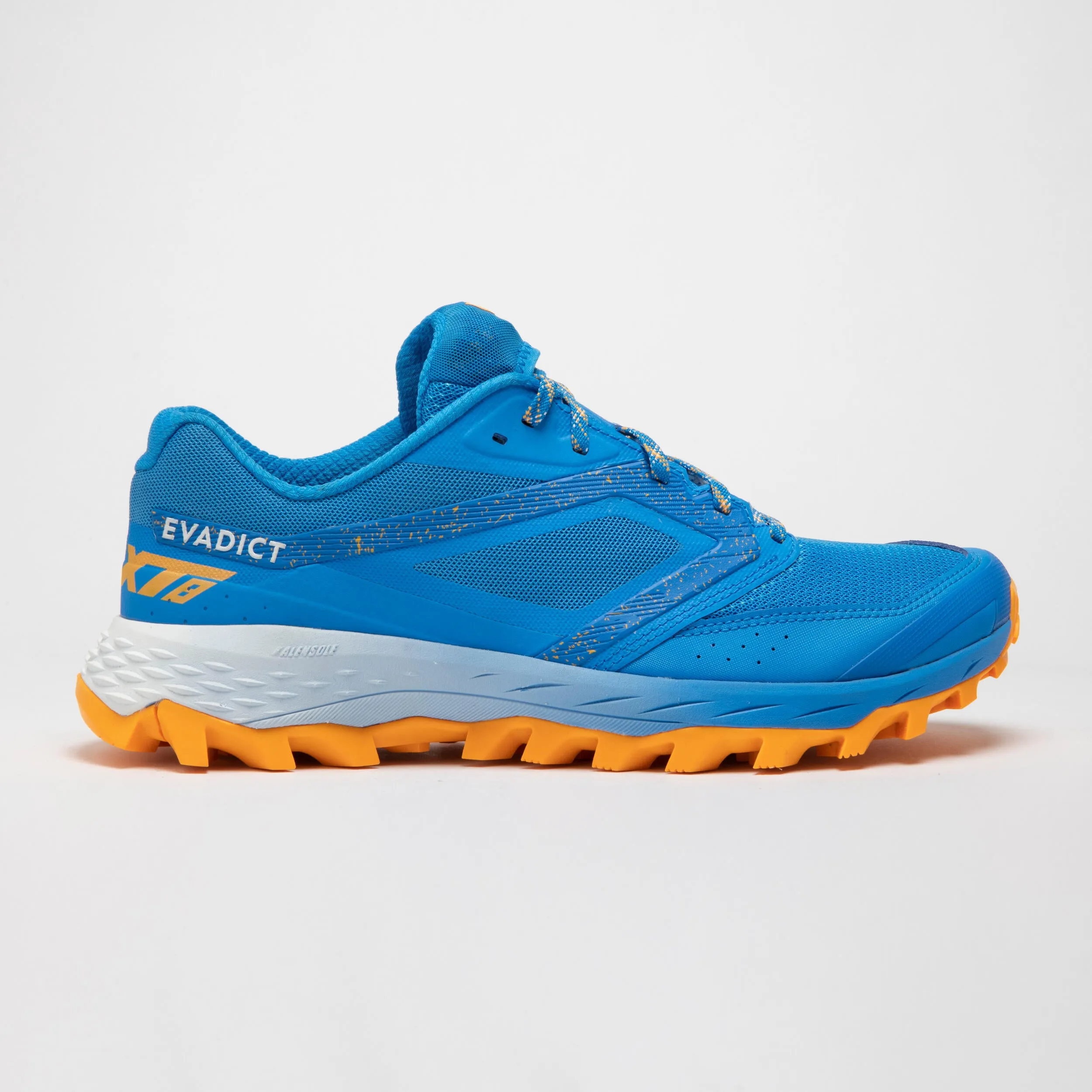 Optimized Title: Mens EVADICT Trail XT8 Sneakers - Pacific Blue/Orange Outdoor Running Shoes