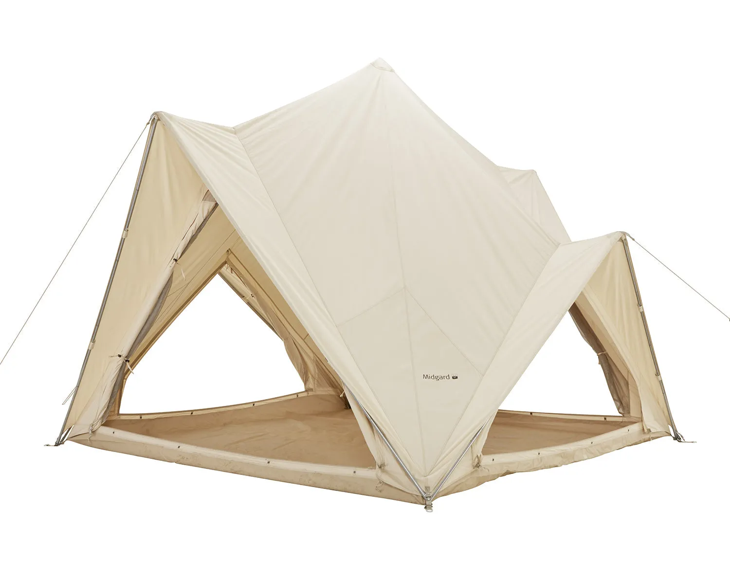 Midgard 9.2 m² glamping tent - 6 person - Natural