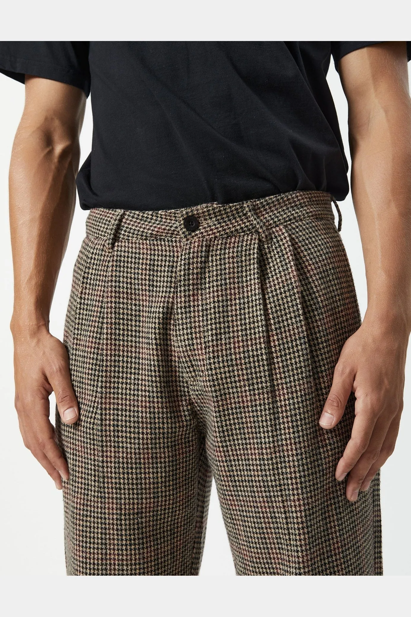 Mr simple brooklyn pant- houndstooth