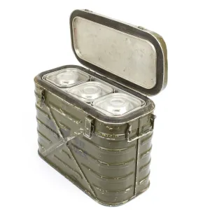 Original U.S. Vietnam War Military Aluminum Mermite Hot Cold Insulated Food Container- 1960s Dates