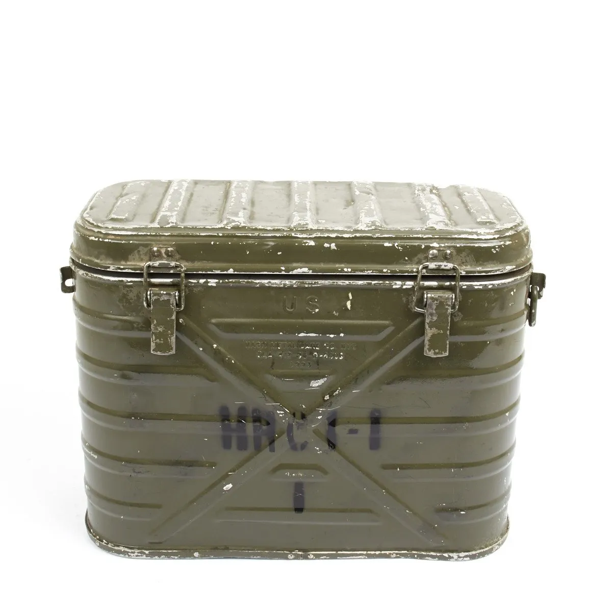 Original U.S. Vietnam War Style Military Aluminum Mermite Hot Cold Insulated Food Container