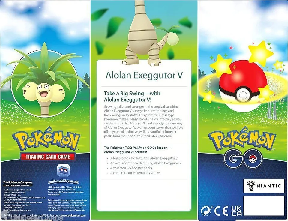 Pokemon GO Alolan - Exeggutor V Box