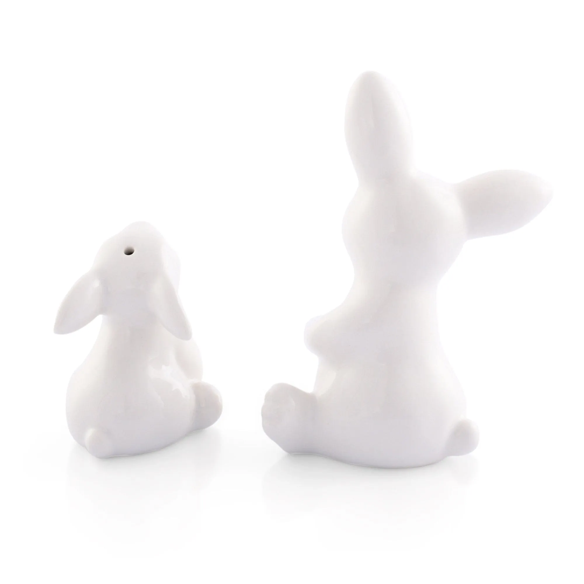 Porcelain Mother and Son Bunny Salt and Pepper