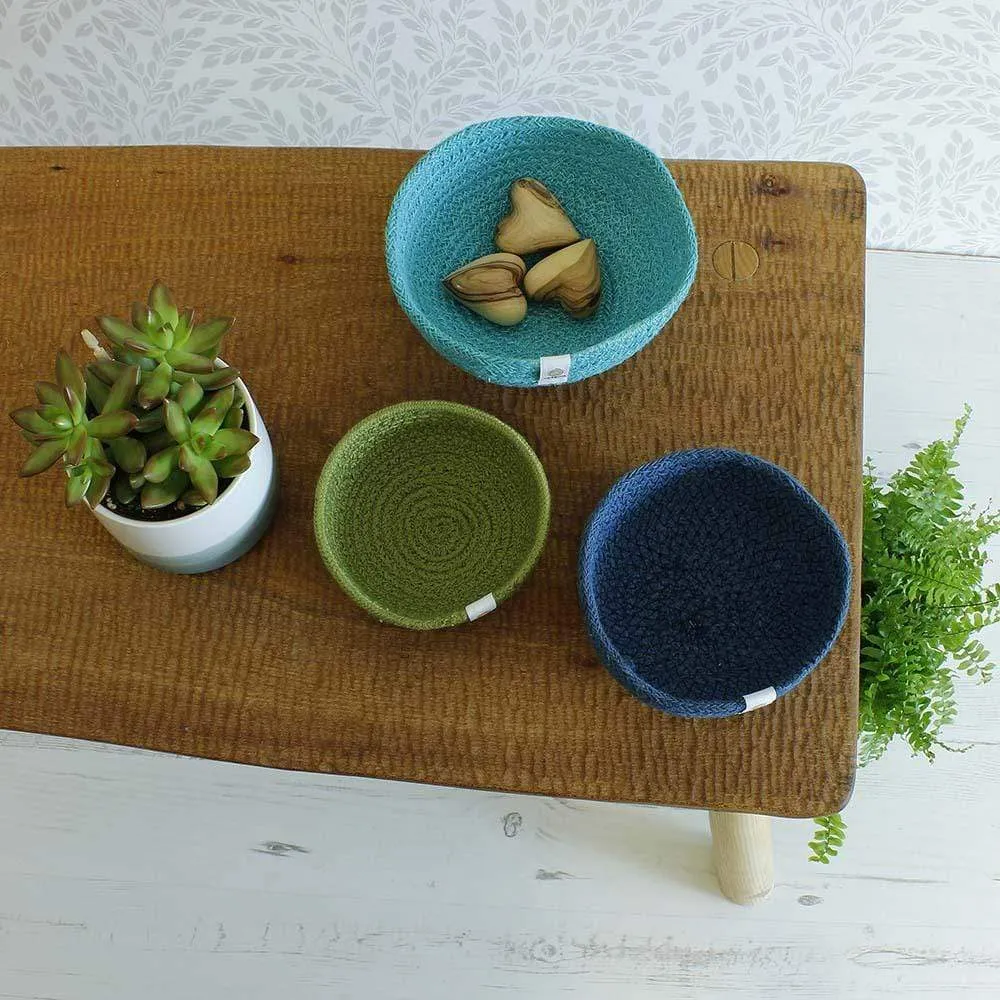 Respiin Jute Mini Bowl Set - Ocean