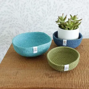 Respiin Jute Mini Bowl Set - Ocean