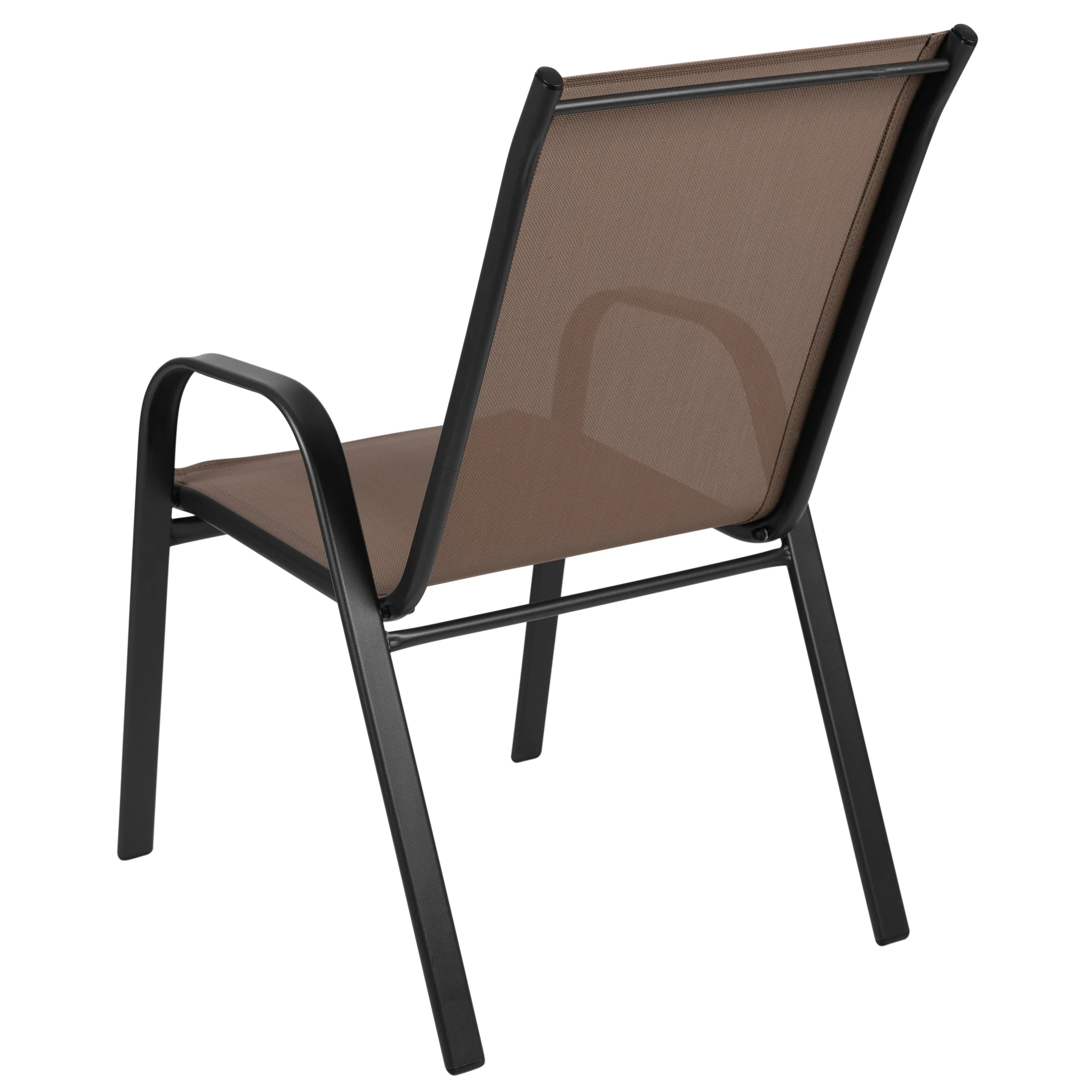 Set of 4 Sling Patio Chairs for Restaurant and Residential Outdoor Spaces