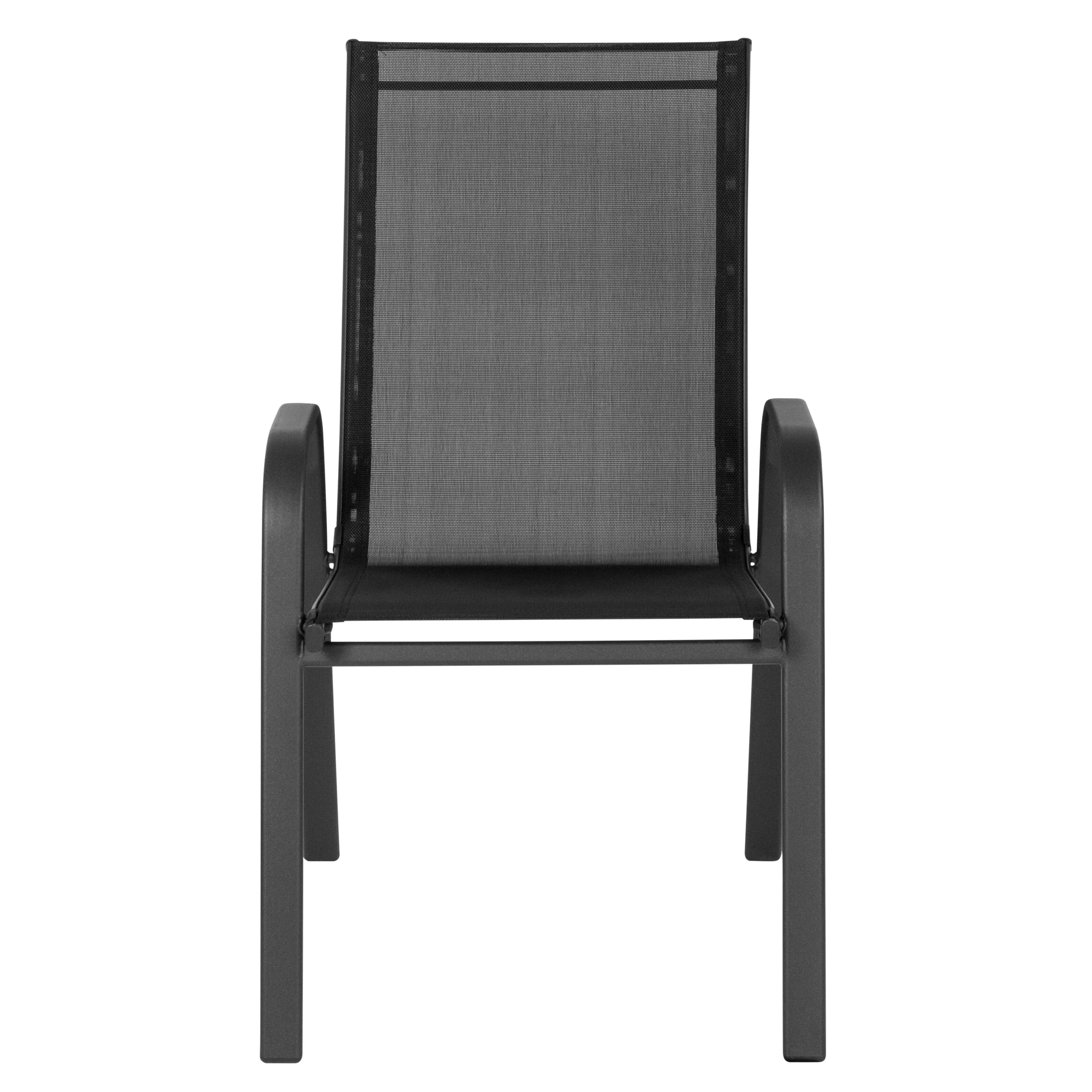 Set of 4 Sling Patio Chairs for Restaurant and Residential Outdoor Spaces