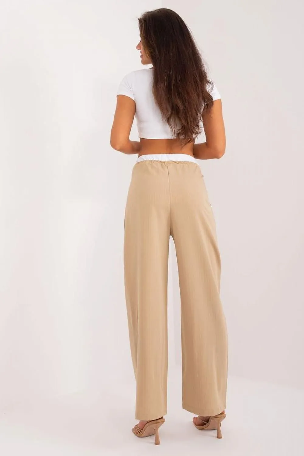 TEEK - Fine Stripe Drawstring Pocketed Trousers