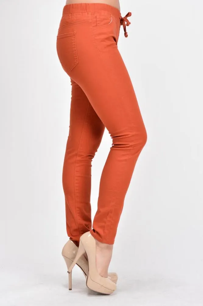 Women's Skinny Twill Jogger Pants