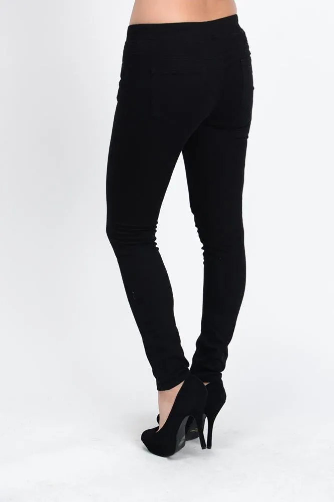 Women's Skinny Twill Jogger Pants